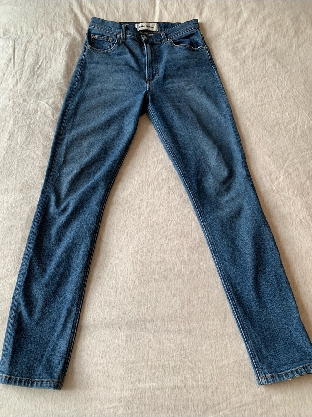 Reformation Jeans skinny Dark wash blue denim jeans women’s size 29